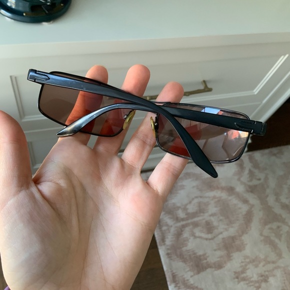 Vintage PERSOL PO 2191S Unisex Rectangular Sunglasses Brown Black Made In Italy - Picture 16 of 16